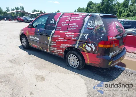 2003 Honda Odyssey Lx из США, поврежденный, VIN 5FNRL18503B094844